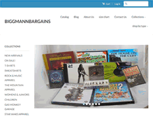 Tablet Screenshot of biggmannbargains.com